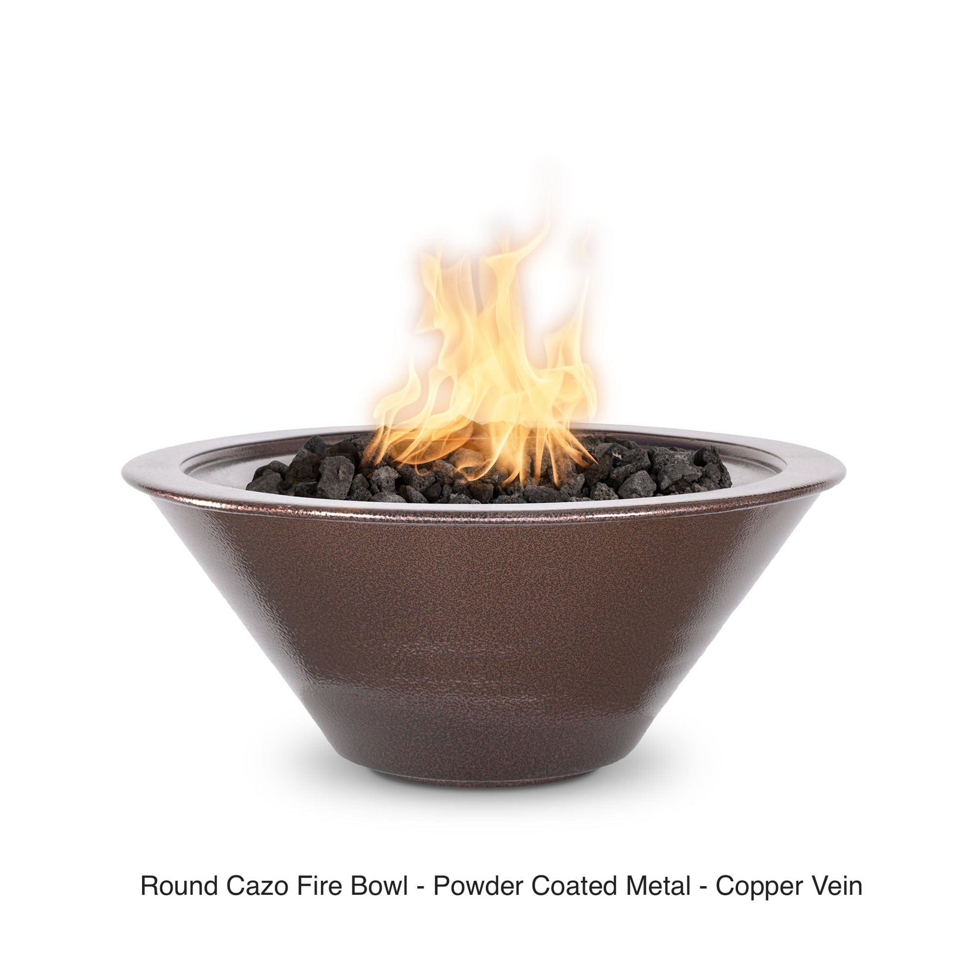 The Outdoor Plus Fire Features The Outdoor Plus Cazo Powder Coated Steel Round Fire Bowl / OPT-R(xx)PCFO