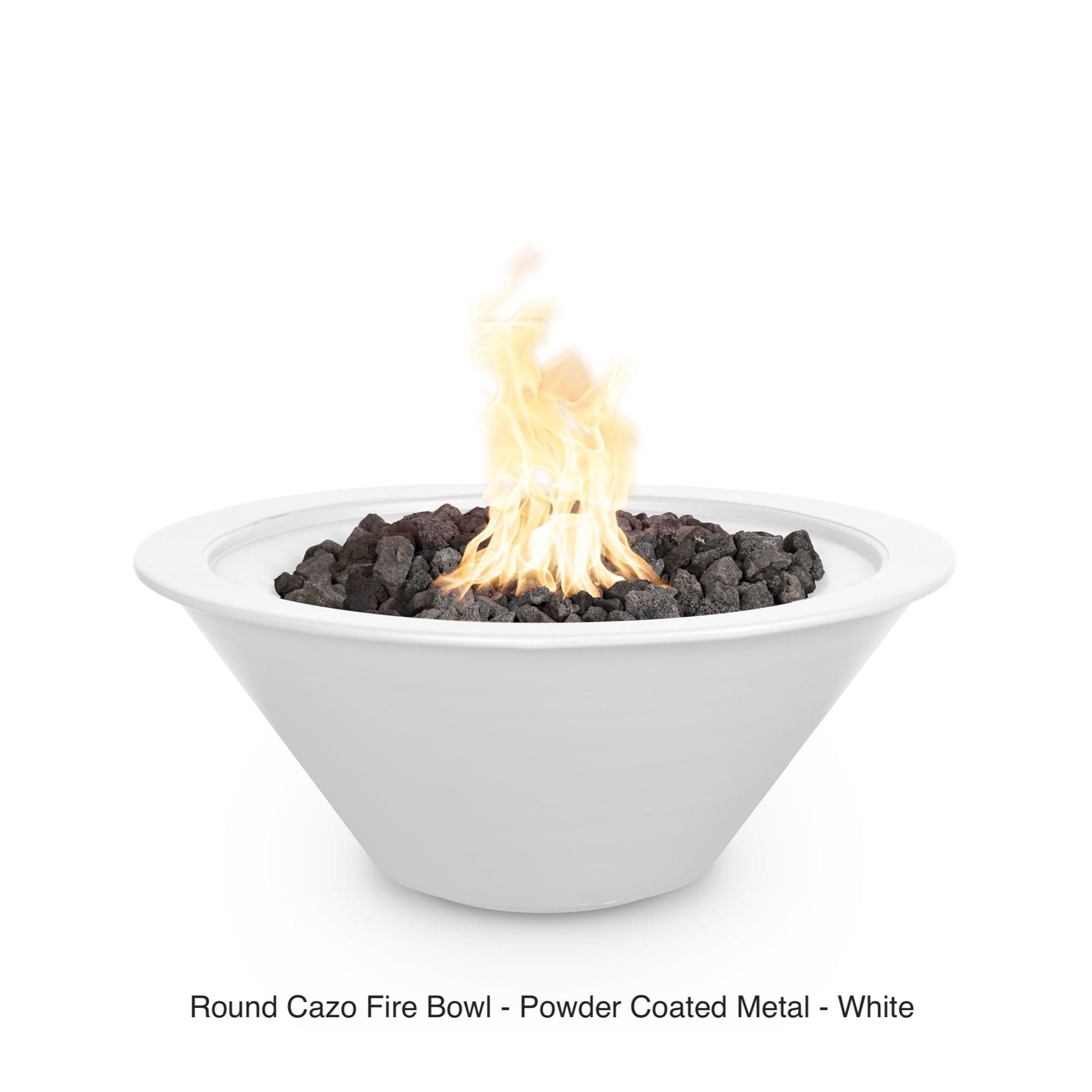 The Outdoor Plus Fire Features The Outdoor Plus Cazo Powder Coated Steel Round Fire Bowl / OPT-R(xx)PCFO