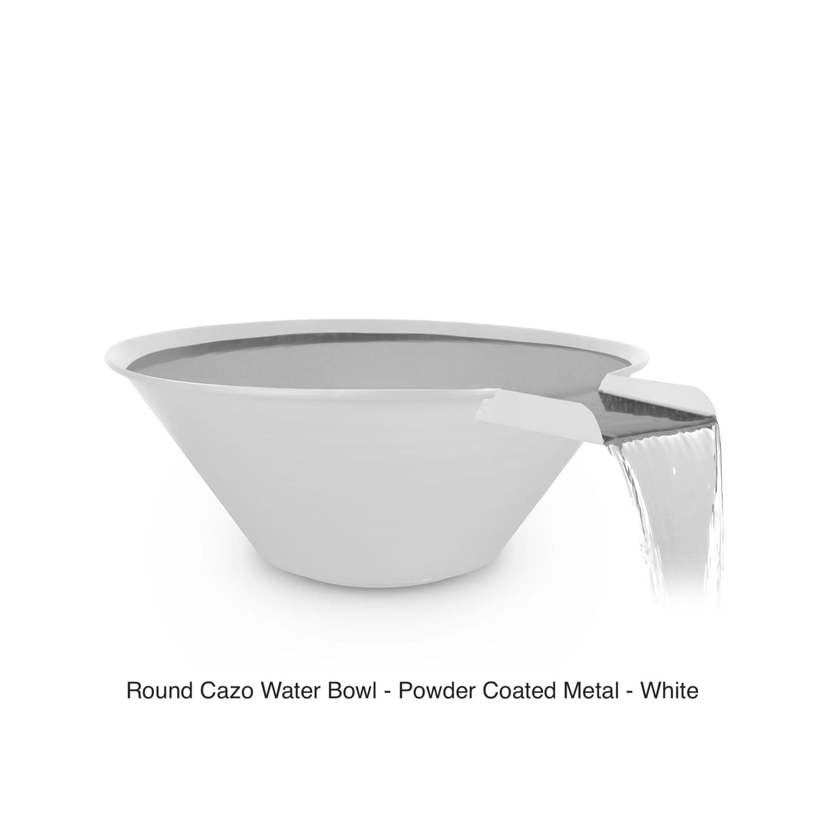 The Outdoor Plus Fire Features The Outdoor Plus Cazo Powder Coated Steel Round Water Bowl / OPT-R(xx)PCWO
