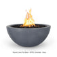 The Outdoor Plus Fire Features The Outdoor Plus Luna GFRC Concrete Round Fire Bowl / OPT-LUNFO(xx)