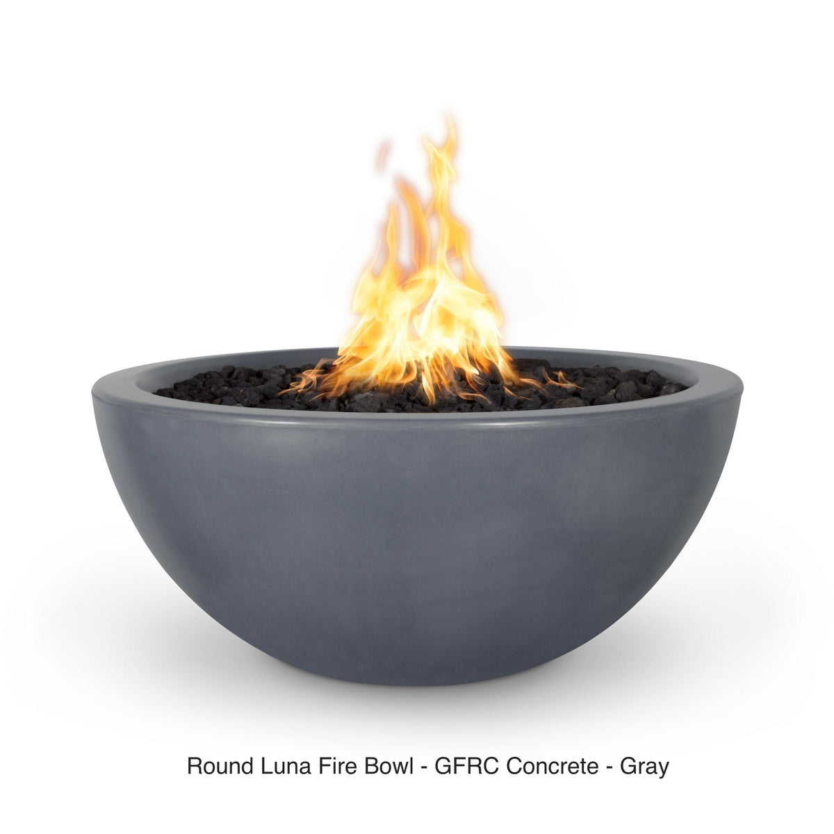 The Outdoor Plus Fire Features The Outdoor Plus Luna GFRC Concrete Round Fire Bowl / OPT-LUNFO(xx)