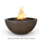 The Outdoor Plus Fire Features The Outdoor Plus Luna GFRC Concrete Round Fire Bowl / OPT-LUNFO(xx)