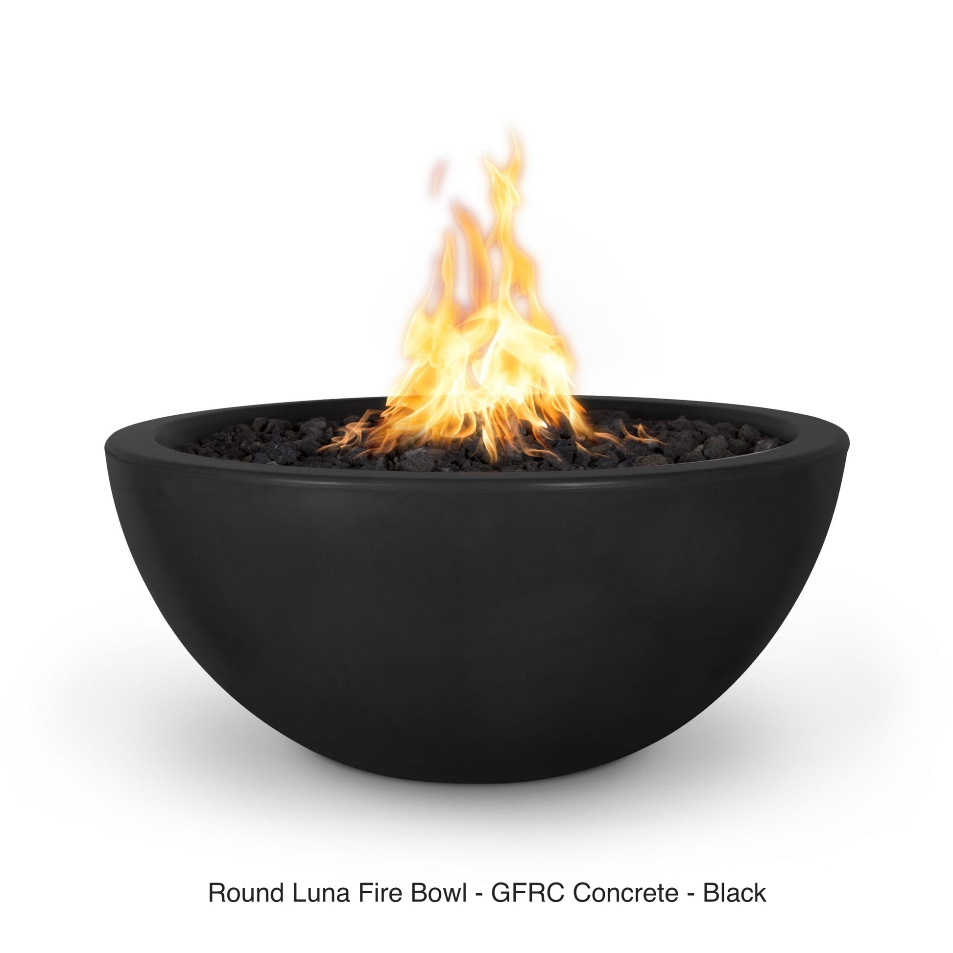The Outdoor Plus Fire Features The Outdoor Plus Luna GFRC Concrete Round Fire Bowl / OPT-LUNFO(xx)