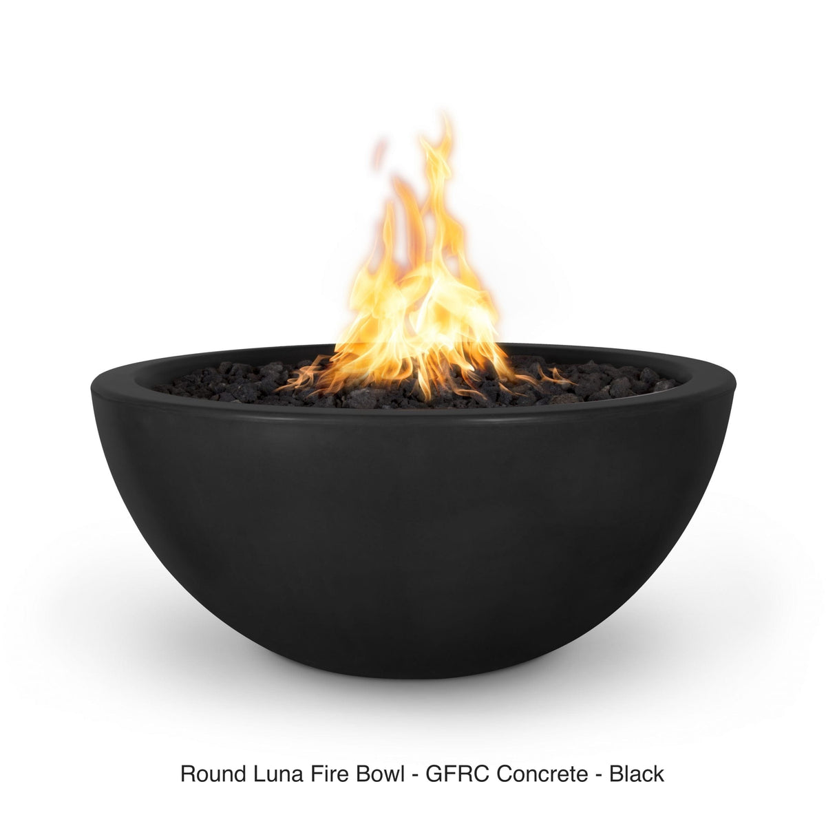 The Outdoor Plus Fire Features The Outdoor Plus Luna GFRC Concrete Round Fire Bowl / OPT-LUNFO(xx)