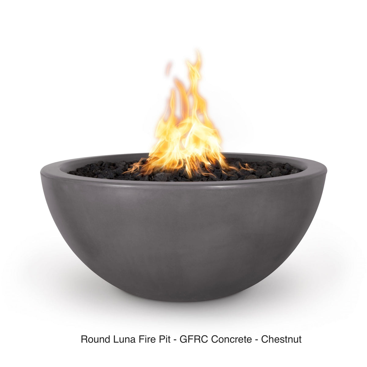 The Outdoor Plus Fire Features The Outdoor Plus Luna GFRC Concrete Round Fire Pit / OPT-LUN(xx)