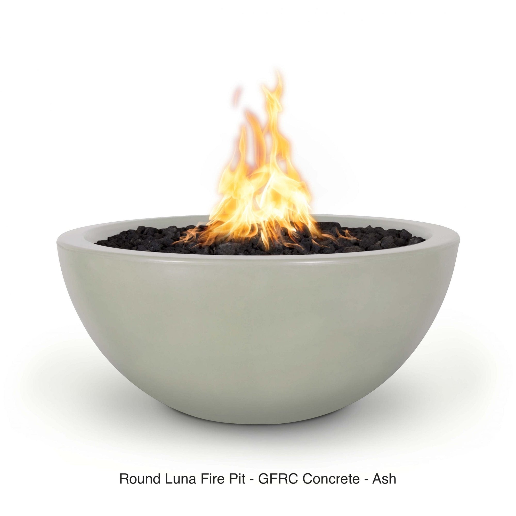 The Outdoor Plus Fire Features The Outdoor Plus Luna GFRC Concrete Round Fire Pit / OPT-LUN(xx)