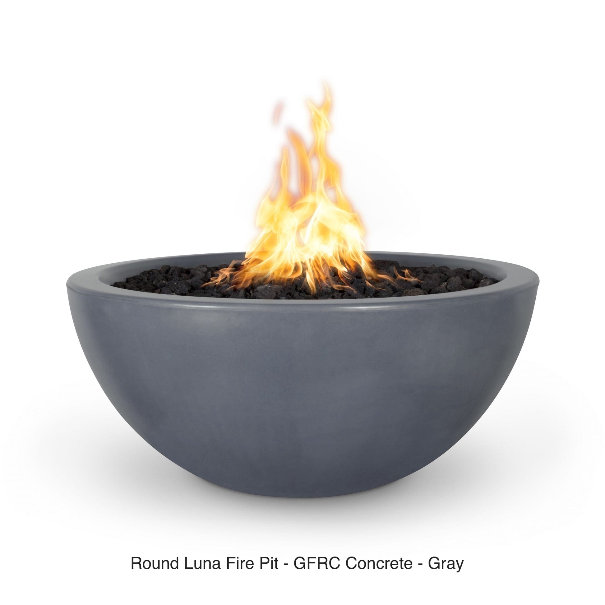 The Outdoor Plus Fire Features The Outdoor Plus Luna GFRC Concrete Round Fire Pit / OPT-LUN(xx)