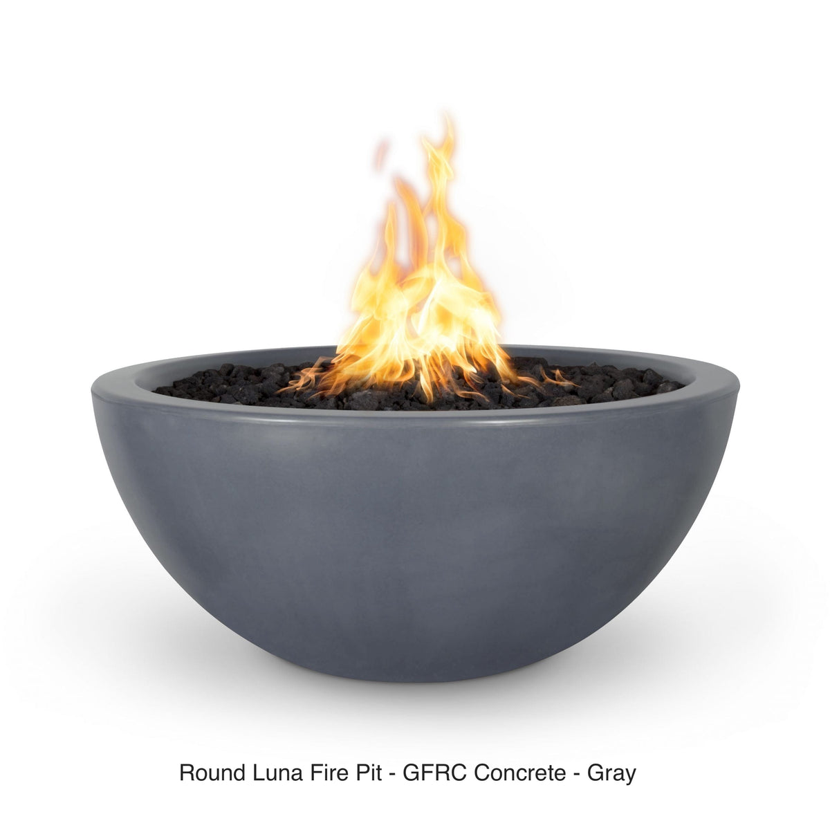 The Outdoor Plus Fire Features The Outdoor Plus Luna GFRC Concrete Round Fire Pit / OPT-LUN(xx)