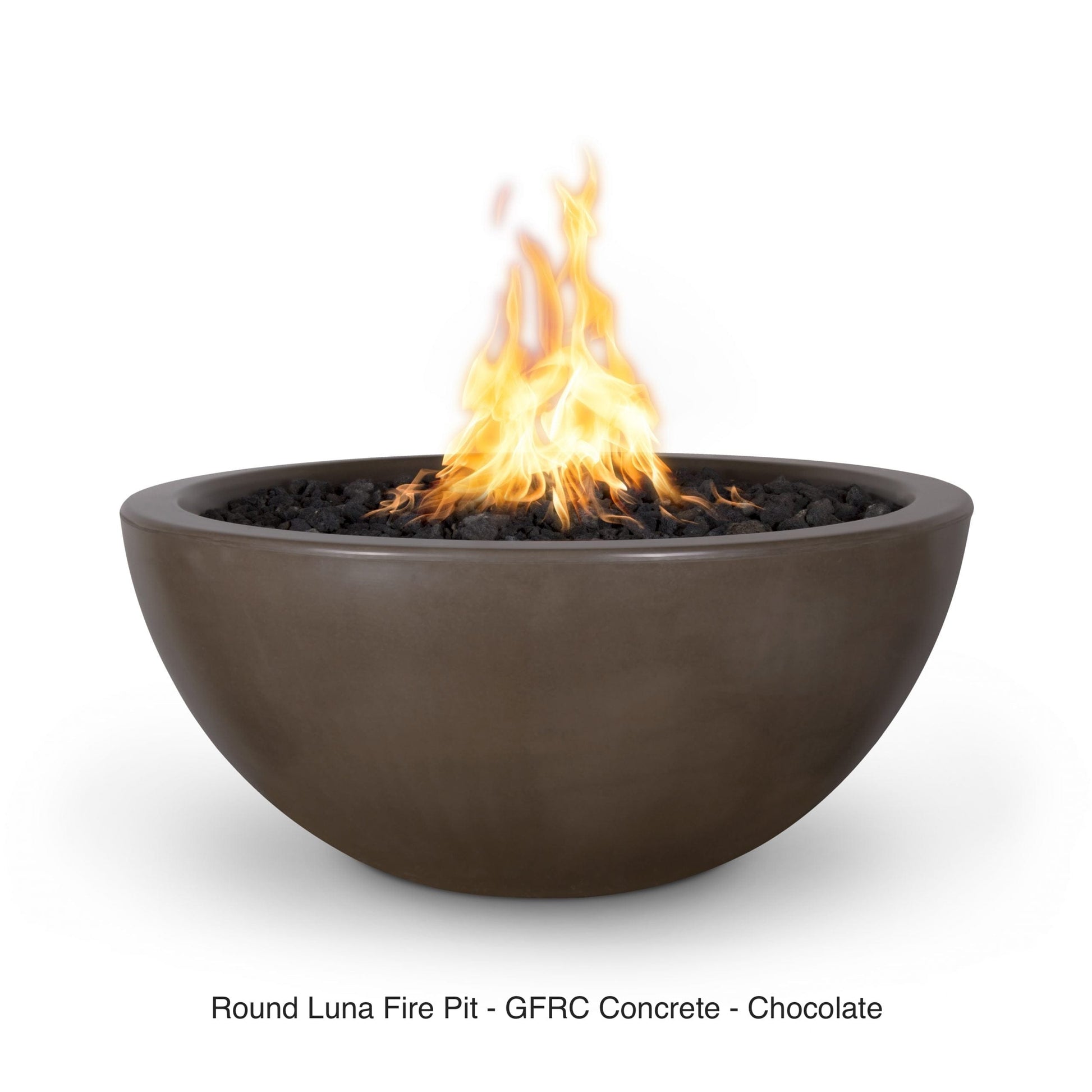 The Outdoor Plus Fire Features The Outdoor Plus Luna GFRC Concrete Round Fire Pit / OPT-LUN(xx)
