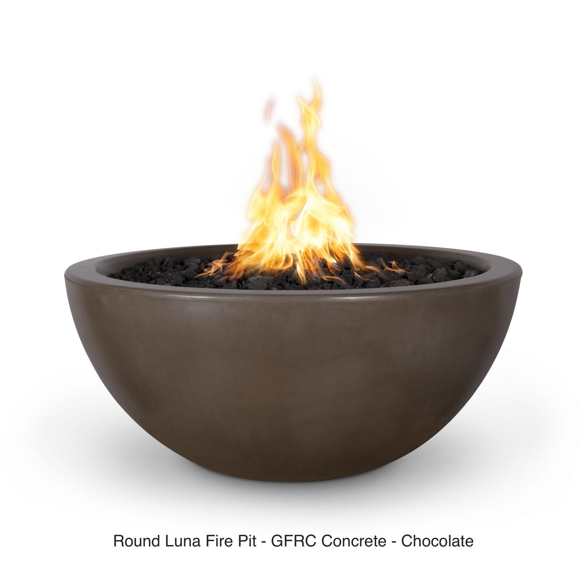 The Outdoor Plus Fire Features The Outdoor Plus Luna GFRC Concrete Round Fire Pit / OPT-LUN(xx)