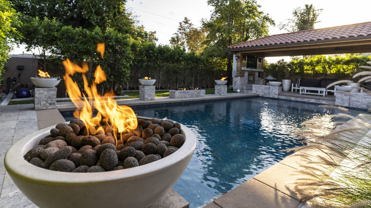 The Outdoor Plus Fire Features The Outdoor Plus Luna GFRC Concrete Round Fire Pit / OPT-LUN(xx)