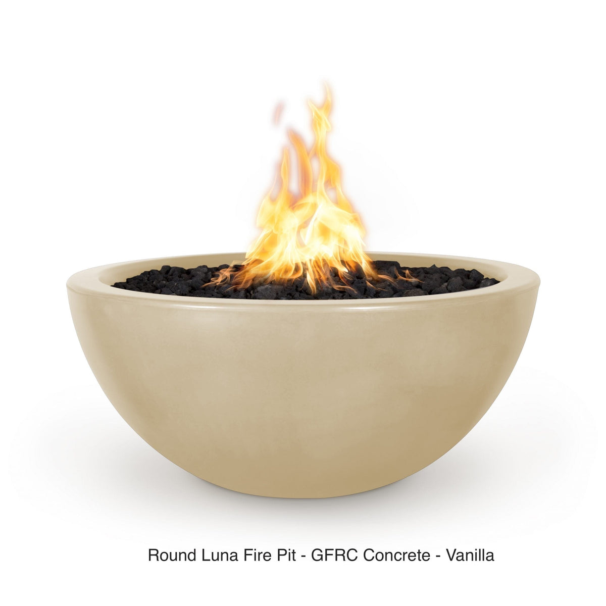 The Outdoor Plus Fire Features The Outdoor Plus Luna GFRC Concrete Round Fire Pit / OPT-LUN(xx)