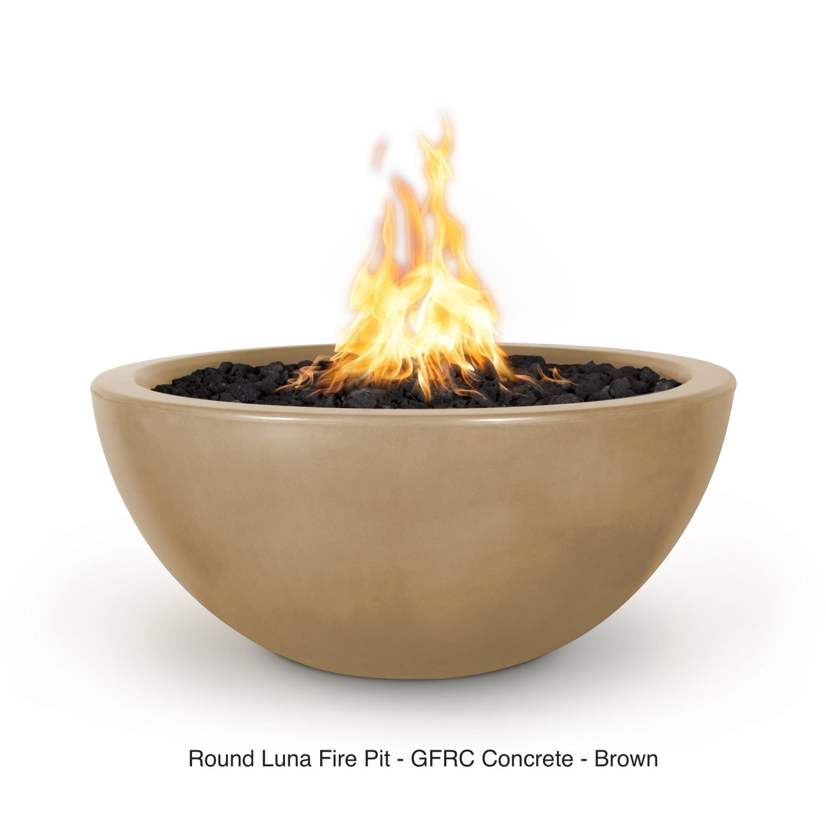 The Outdoor Plus Fire Features The Outdoor Plus Luna GFRC Concrete Round Fire Pit / OPT-LUN(xx)