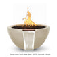 The Outdoor Plus Fire Features The Outdoor Plus Luna GFRC Concrete Round Fire & Water Bowl / OPT-LUNFW(xx)