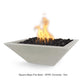 The Outdoor Plus Fire Features The Outdoor Plus Maya GFRC Concrete Square Fire Bowl / OPT-(xx)SFO