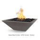 The Outdoor Plus Fire Features The Outdoor Plus Maya GFRC Concrete Square Fire Bowl / OPT-(xx)SFO