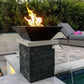 The Outdoor Plus Fire Features The Outdoor Plus Maya GFRC Concrete Square Fire Bowl / OPT-(xx)SFO