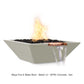 The Outdoor Plus Fire Features The Outdoor Plus Maya GFRC Concrete Square Fire & Water Bowl / OPT-(xx)SFW