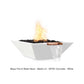 The Outdoor Plus Fire Features The Outdoor Plus Maya GFRC Concrete Square Fire & Water Bowl / OPT-(xx)SFW