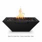 The Outdoor Plus Fire Features The Outdoor Plus Maya Powder Coated Steel Square Fire & Water Bowl / OPT-(xx)SQPCFW