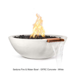 The Outdoor Plus Fire Features The Outdoor Plus Sedona GFRC Concrete Round Fire and Water Bowl / OPT-(xx)RFW