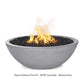 The Outdoor Plus Fire Features The Outdoor Plus Sedona Narrow Ledge GFRC Concrete Round Fire Pit / OPT-SED(xx)
