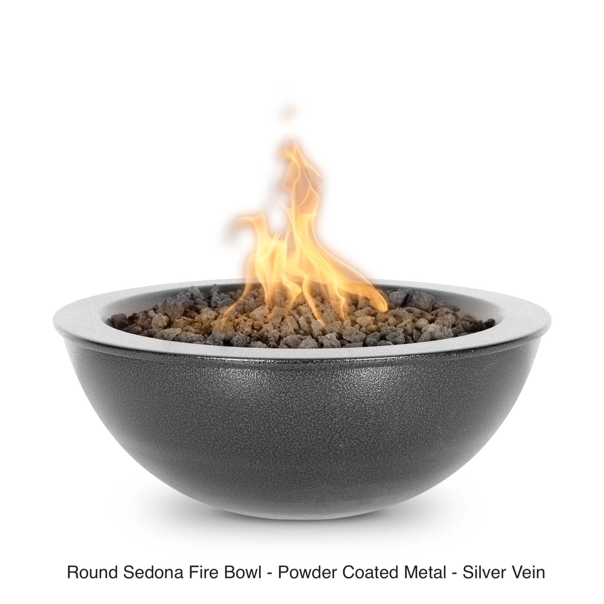 The Outdoor Plus Fire Features The Outdoor Plus Sedona Powder Coated Steel Round Fire Bowl / OPT-(xx)RPCFO
