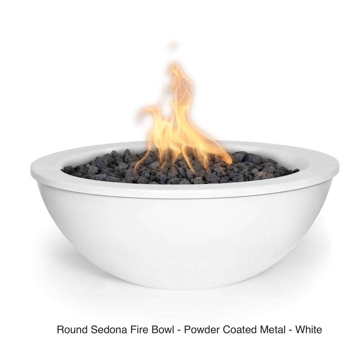 The Outdoor Plus Fire Features The Outdoor Plus Sedona Powder Coated Steel Round Fire Bowl / OPT-(xx)RPCFO
