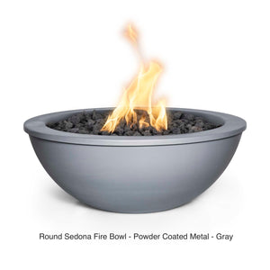 The Outdoor Plus Fire Features The Outdoor Plus Sedona Powder Coated Steel Round Fire Bowl / OPT-(xx)RPCFO
