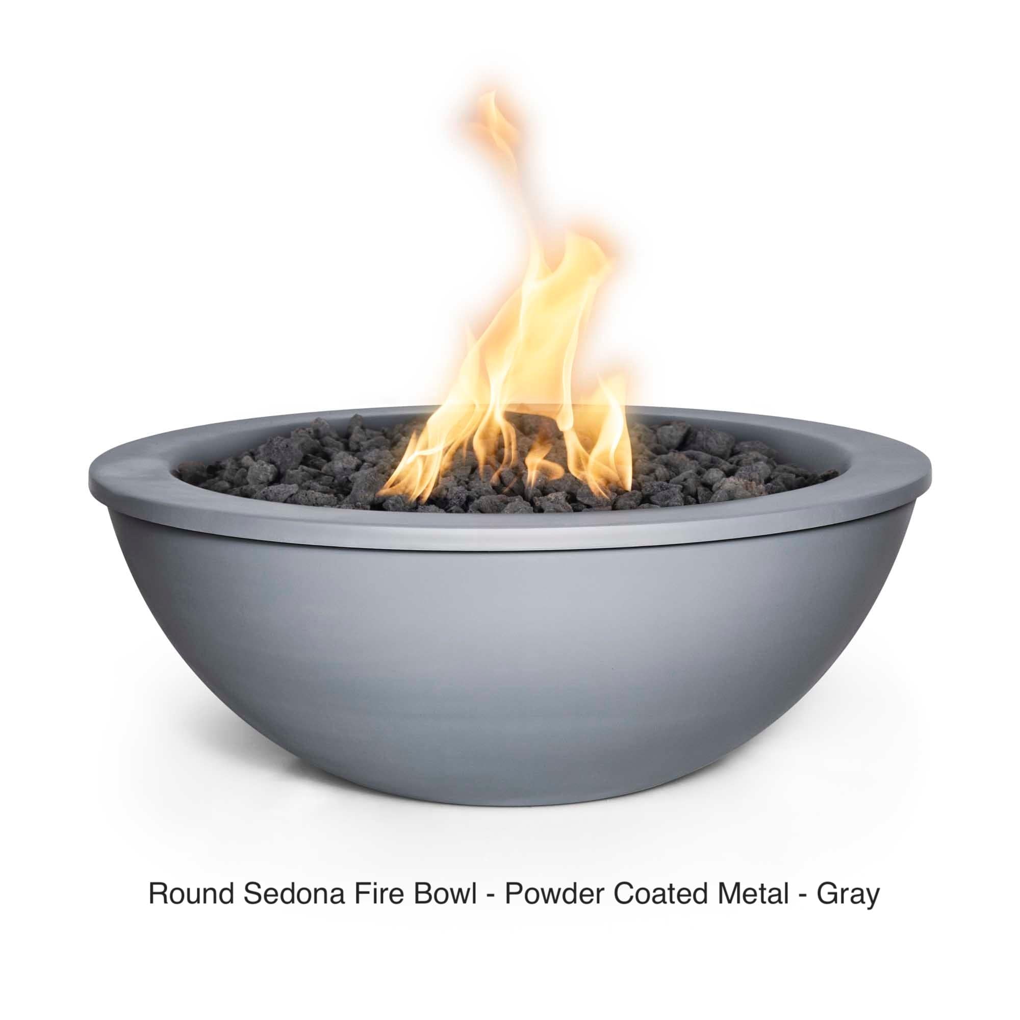 The Outdoor Plus Fire Features The Outdoor Plus Sedona Powder Coated Steel Round Fire Bowl / OPT-(xx)RPCFO