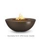 The Outdoor Plus Fire Features The Outdoor Plus Sedona Wide Ledge GFRC Concrete Round Fire Pit / OPT-SEDWL(xx)