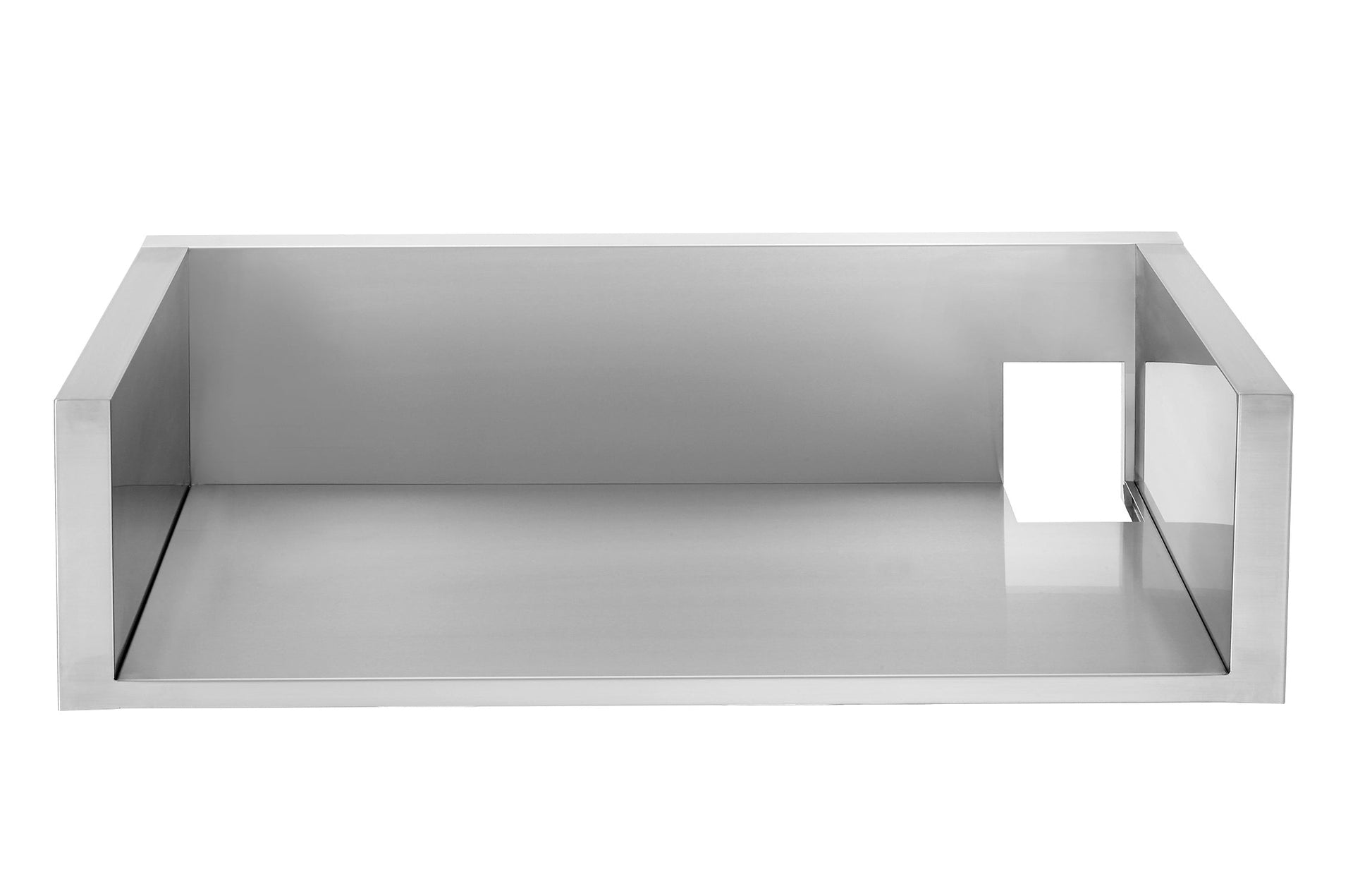 30" stainless steel open box, ideal as a griddle grill liner, sleek finish for premium outdoor kitchens.