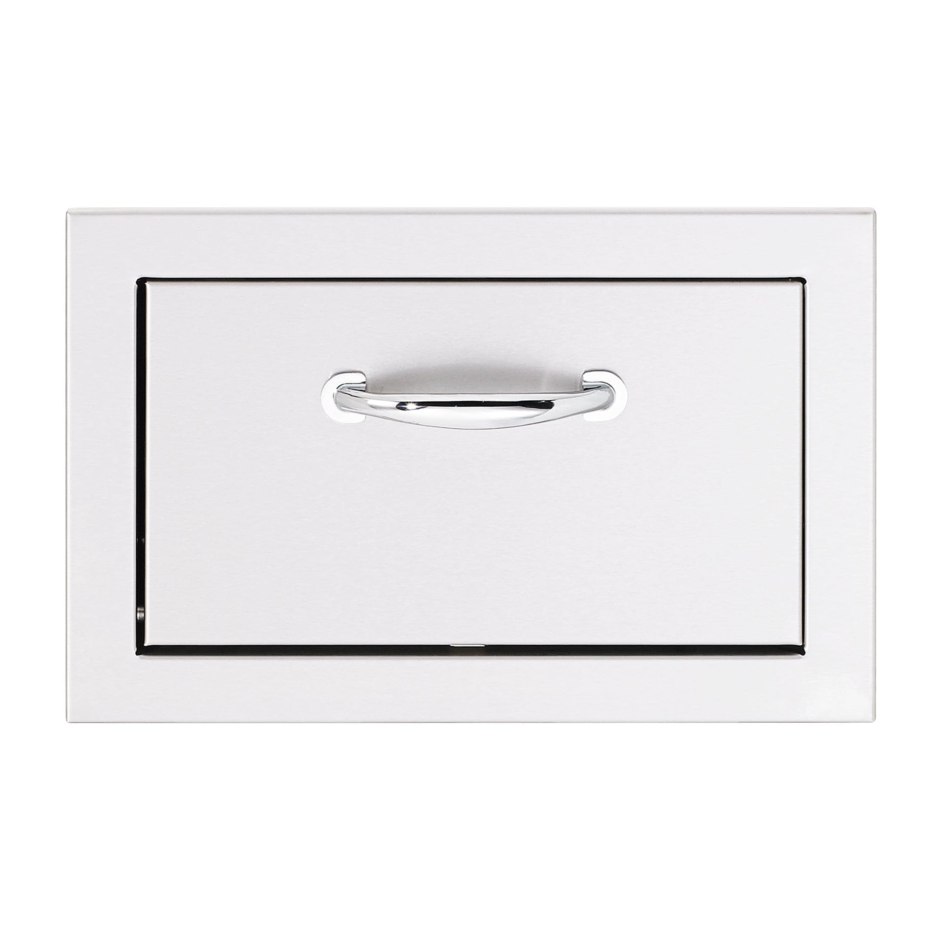 TrueFlame stainless steel access panel with center handle and 17" paper towel holder, ideal for outdoor kitchens.