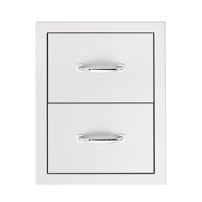 TrueFlame Kitchen 2 Drawer TrueFlame 17" Masonry Components / TF-DR2-17M, TF-TDC-17M