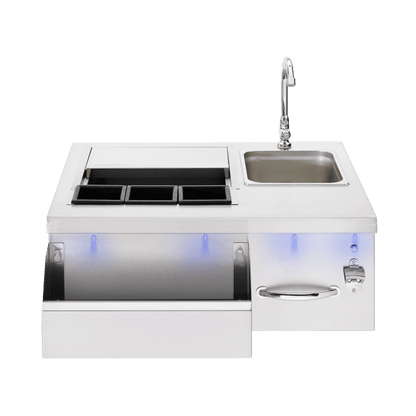 TrueFlame Kitchen TrueFlame 30" Beverage & Prep Station with LED Lights / TF-BC-30L