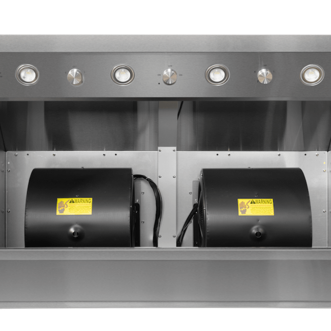 TrueFlame Kitchen \TrueFlame 36", 42', 48", 60" Outdoor Rated, 1200 CFM Vent Hood, includes 1/2" Mounting Bracket / TF-VH36-2, TF-VH42-2, TF-VH48-2, TF-VH60-2