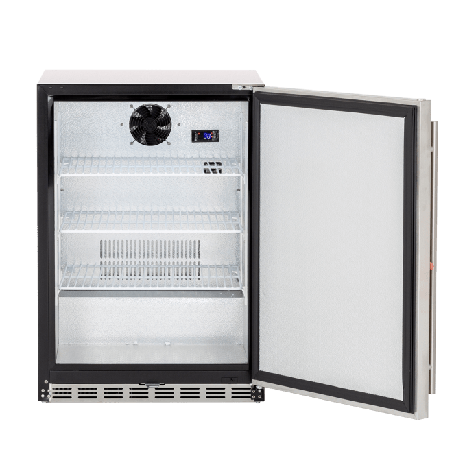 TrueFlame Refrigeration + Cooling TrueFlame 15&quot; and 24&quot; Width Outdoor Refrigerators / TF-RFR-15S, TF-RFR-15G, TF-RFR-24S, TF-RFR-24S-R, TF-RFR-24D, TF-RFR-24D-R