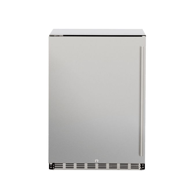 TrueFlame Refrigeration + Cooling TrueFlame 15" and 24" Width Outdoor Refrigerators / TF-RFR-15S, TF-RFR-15G, TF-RFR-24S, TF-RFR-24S-R, TF-RFR-24D, TF-RFR-24D-R