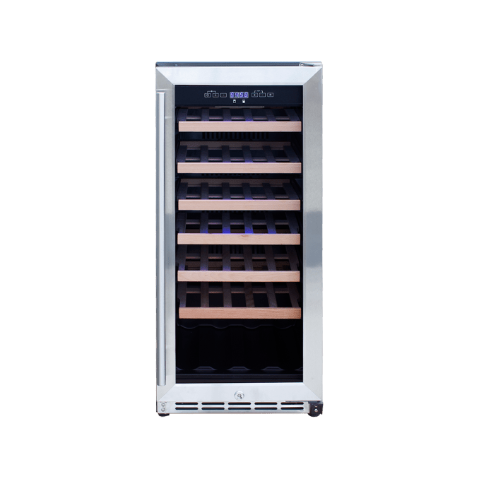 TrueFlame Refrigeration + Cooling 15 Inch / Single Zone TrueFlame 15&quot; or 24&quot; Outdoor Rated Wine Cooler / SSRFR-15W, SSRFR-15WD, SSRFR-24W, SSRFR-24WD