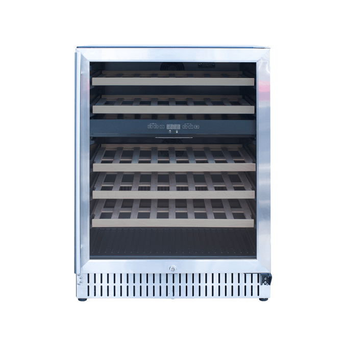 TrueFlame Refrigeration + Cooling 24 Inch / Dual Zone TrueFlame 15" or 24" Outdoor Rated Wine Cooler / SSRFR-15W, SSRFR-15WD, SSRFR-24W, SSRFR-24WD