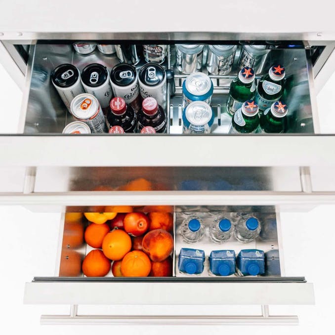 TrueFlame Refrigeration + Cooling TrueFlame 24" 5.3C Deluxe Outdoor Rated 2-Drawer Fridge / TF-RFR-24DR2
