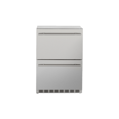 TrueFlame Refrigeration + Cooling TrueFlame 24" 5.3C Deluxe Outdoor Rated 2-Drawer Fridge / TF-RFR-24DR2