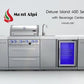 Mont Alpi 400 Deluxe Island with Beverage Center / 4-Burner Grill, 2 Infrared Burners, Sink, Fridge, Stainless Steel / MAi400-DBEV