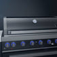 Mont Alpi 805 Black Stainless Steel Island / 6-Burner Grill, 2 Infrared Burners / MAi805-BSS