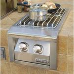 Alfresco Accessories Natural Gas Alfresco 14 Inch Built-In 2-Burner Unit AXESB-2-LP / AXESB-2-NG