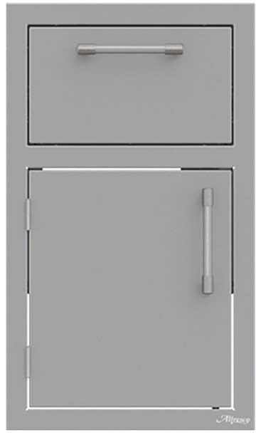 Alfresco Accessories Alfresco 17 Inch Stainless Steel Door and Drawer Combo with Left Hinged, Soft Close, Smooth Full Extension Slides, Sturdy Dual-Wall Doors and Multiple Mounting Options