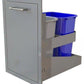Alfresco Accessories Alfresco 26" Dual Trash Center Drawer, Deep AXE-TC2D-SC