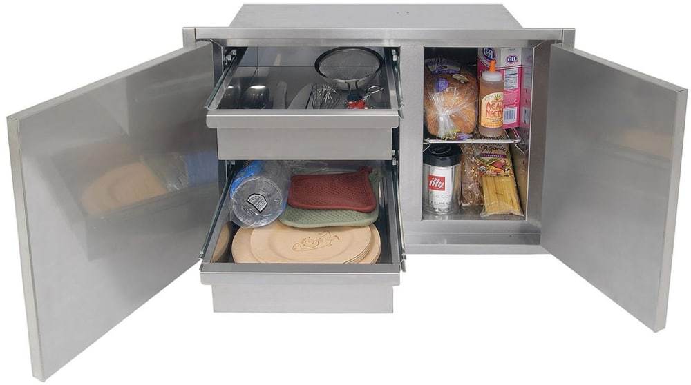 Alfresco Accessories Alfresco 30&quot; Low Profile Dry Storage Pantry, 21&quot;H AXEDSP-30L