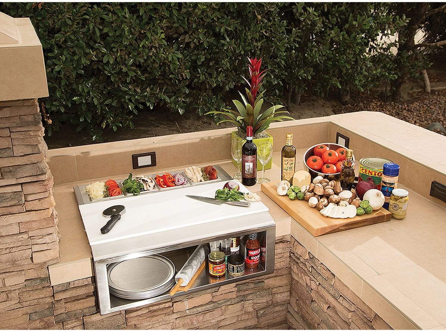 Alfresco Accessories Alfresco 30" Pizza Prep & Garnish Rail APS-30PPC
