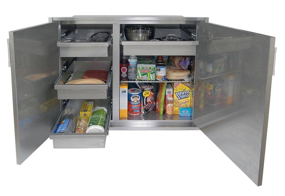 Alfresco Accessories Alfresco 42" Low Profile Dry Storage Pantry, 21"H AXEDSP-42L